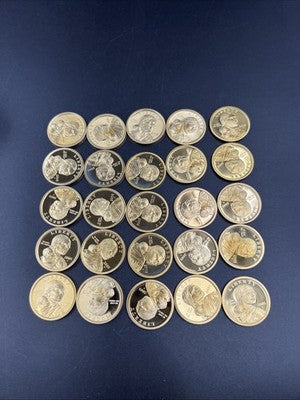2005 S 25 Coin Proof Sacagawea Dollar Coin Roll