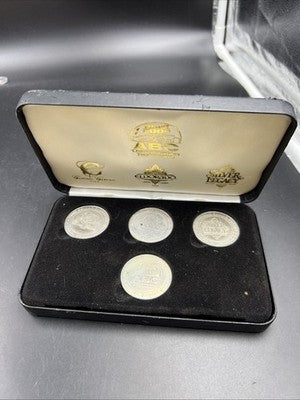 ABC 2004 4 Casino Gaming Token Participation Set Used