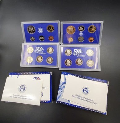 1999 - 2009 U.S. Mint Proof Set 11 Sets w/ COAs CLAD - Free Ship USA