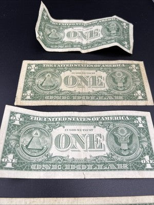 Lot of 4 1957 * Star $1 One Dollar Silver Certificates VG Circulated #992