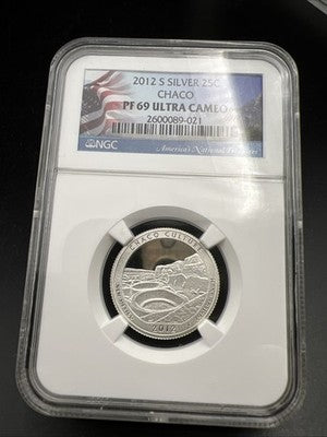 2012 S ATB Chaco Culture Silver Quarter Coin NGC PF69 UCAM #021