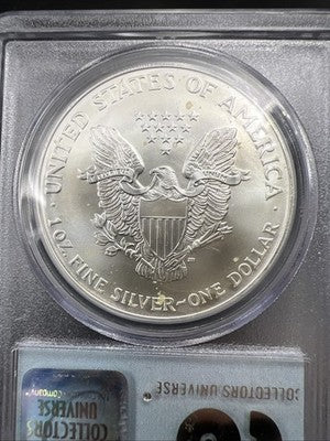 World Trade Center Recovery 2001 1 OZ ASE Ground Zero Silver Eagle PCGS Gem SK#A