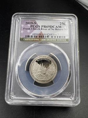 2019 S Frank Church River ATB America The Beautiful Proof Quarter PF69 DCAM #17