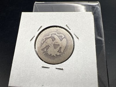 1877 P 25c Liberty Seated Quarter Coi Choice AG About Good Full Date SKU#A