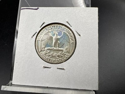 1964 25c Proof Washington Silver Quarter Coin Gem Proof Neat Toning - Blazer!