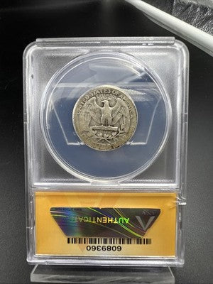 1932 D 25c Washington Silver Quarter Coin ANACS G4 Good Certified