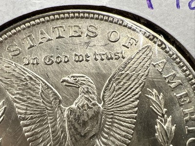 1921 P $1 Morgan Silver Dollar Coin Heavy Rev Die Polish Variety Vam CH BU UNC
