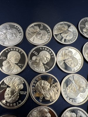 2006 S 25 Coin Proof Sacagawea Dollar Coin Roll