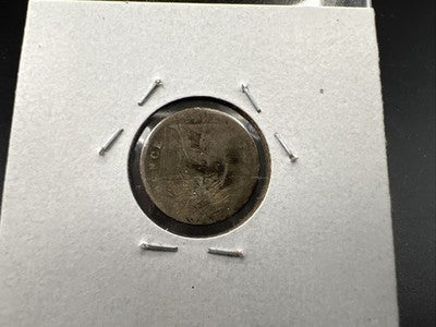 Engraved Love Token on 1845 5c Liberty Seated Silver Half Dime