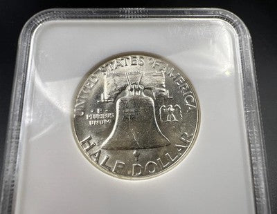 1963 P 50c Franklin 90% Silver Half Dollar Coin NGC MS65 Gem Bu Certified #43