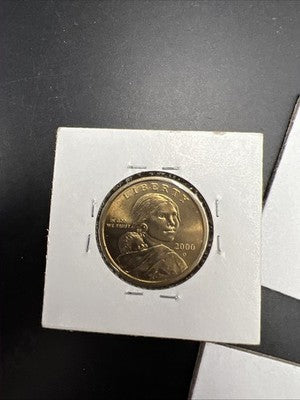 Toner Trio 2x 1979 SBA Susan B Anthony & 2000 D Sacagawea Dollar Coins BU UNC #A