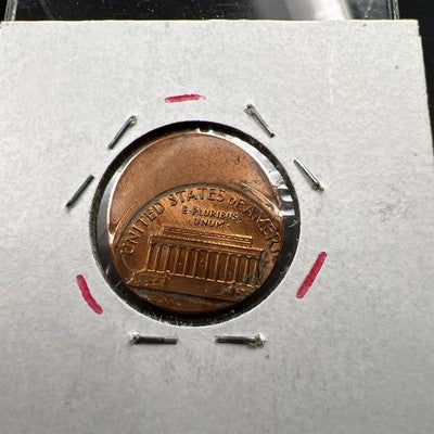 1988 1c Lincoln Memorial Cent Penny 60% Off Center CH BU UNC SKU#AP