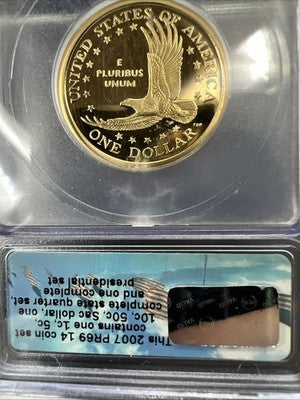 2007 S $1 Sacagawea Native Dollar Proof Coin PR69 DCAM ICG #A