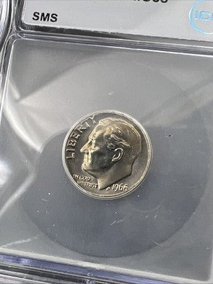 1966 10c SMS Roosevelt Copper Nickel Dime Coin MS68 ICG
