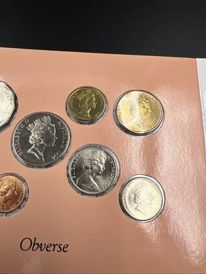 1994 Australian Uncirculated Set 8 Coin Set in Privately made Display Folder