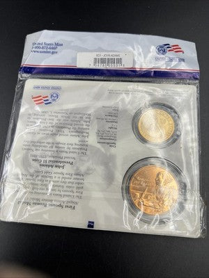 2007 John & Abigail Adams First Spouse $1 Presidential Coin & Medal Set OGP