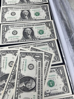 30 Consecutive 2003 * Star FRN Federal Reserve Notes UNC to UNC Details #50