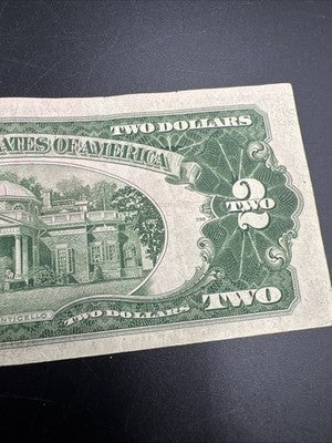 1953 B * Star $2 Two Dollar USN Red Seal Good / VG Circ #151