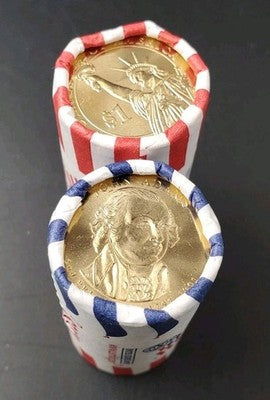 2007 D John Adams Presidential Dollar US Mint BU Roll 25 Coins Uncirculated