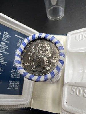 US Mint Certified 2000 D New Hampshire State Statehood Quarter Roll BU UNC