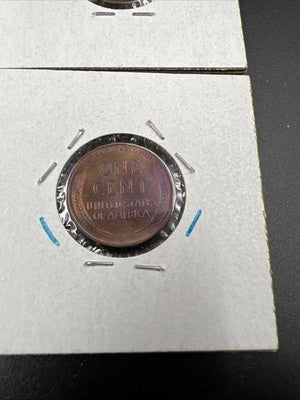 Lot of 4 AU / UNC Toner Lincoln Cent Coins 1942 1992 1958 1959 SK#a