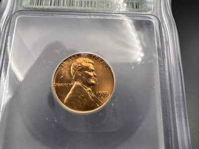 1955 S Lincoln Wheat Cent Penny Coin ICG MS67 RD #244