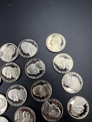 2001 S 5c Proof Jefferson Nickel 40 Coin Roll Choice Proof
