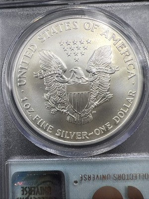 World Trade Center Recovery 2001 1 OZ ASE Ground Zero Silver Eagle PCGS Gem SK#B