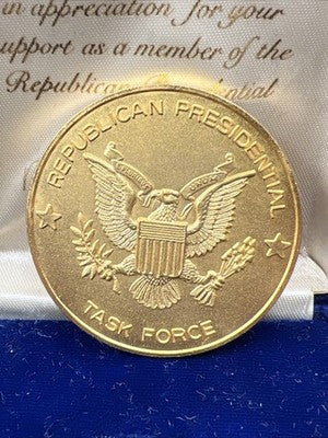 Ronald Regan Medal Of Merit Task Force POTUS Seal Eagle Medal AU