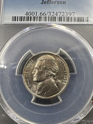 1938 D 5c Jefferson Nickel Coin MS66 Gem BU UNC #397