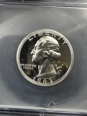 1963 P Washington Silver Quarter Coin ICG PR69 Cameo #02