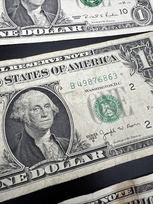 7 Note Lot Star * FRN $1 Dollar Collectors 1963 1995 2006 2009 2013 2017 Circ