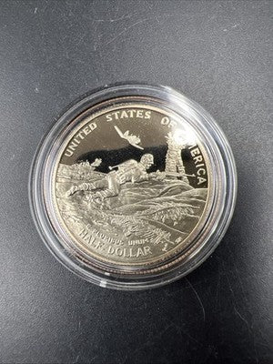 1991 - 1995 P WWII World War II Half Dollar Coin Gem Proof in used Capsule