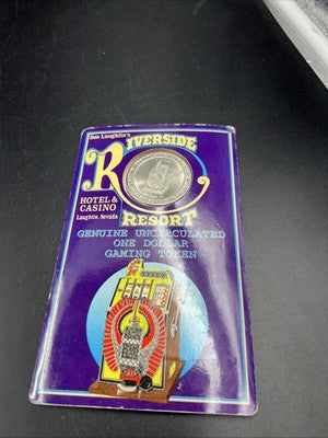 Riverside Resort $1 Casino Gaming Token Uncirculated In Display Pack SKU#B