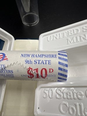 US Mint Certified 2000 D New Hampshire State Statehood Quarter Roll BU UNC