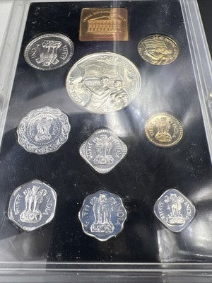 1972 India Proof 9 Coin Set