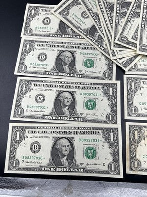 30 Consecutive 2003 * Star FRN Federal Reserve Notes UNC to UNC Details #50