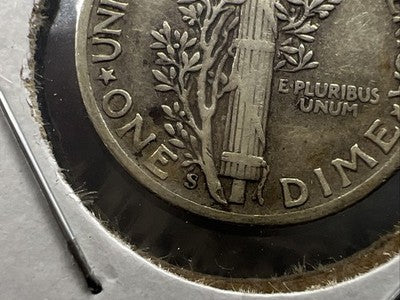 1942 S S/S 10c RPM Mercury Dime RPM West Variety Very Fine Circ Nice toning
