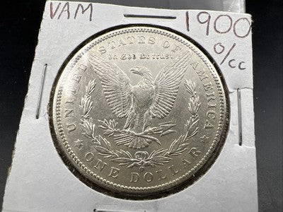 1900 O / CC Morgan Silver Dollar Coin AU Details OMM VAM