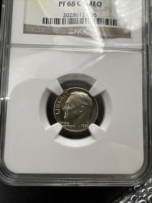 1980 S 10c Roosevelt Clad Dime Coin PF68 UCAM NGC Certified #036