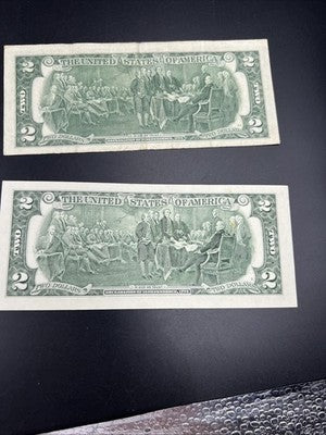 $2 Bill Collector's Lot Lucky 333s repeat Serial # 1976 $2 & 2017 $2 Bills Circ