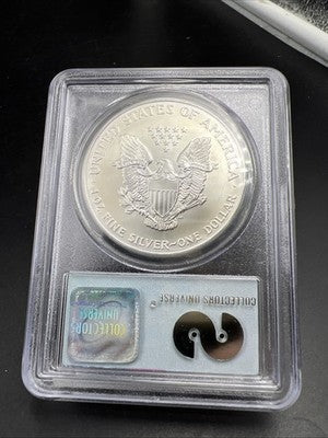 World Trade Center Recovery 2001 1 OZ ASE Ground Zero Silver Eagle PCGS Gem SK#E