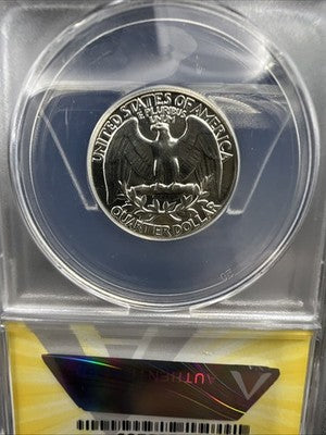 1959 25c Washington 90% Silver Proof Quarter Coin PF66 ANACS #60