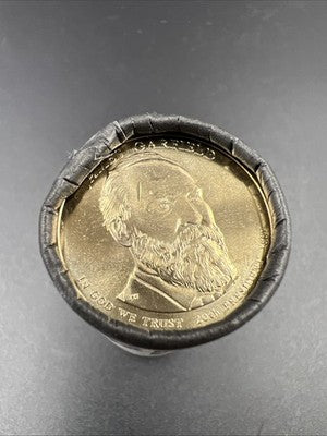 2011 P James A Garfield Presidential Dollar US Mint BU Roll 25 Coins Unc