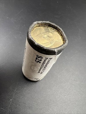 2014 P Franklin D Roosevelt Presidential Dollar US Mint BU Roll 25 Coins
