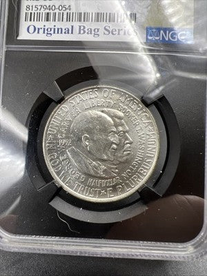 1952 50c Washington Carver Silver Half Dollar Coin NGC MS63 Original Bag Holder