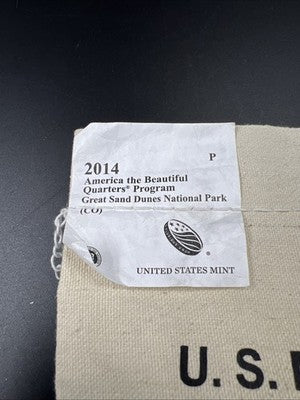 U.S. Mint Bag of 100 2014 P Great Sand Dunes ATB America Beautiful Quarters BU