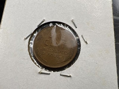 1955 D/D 1c Lincoln Wheat Cent Penny RPM Repunched mint mark VF Circ