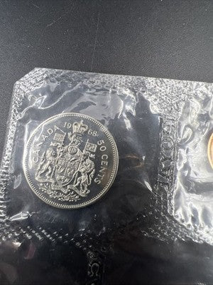 1968 Canada 6 Coin Set with No Island Variety Dollar Coin UNC