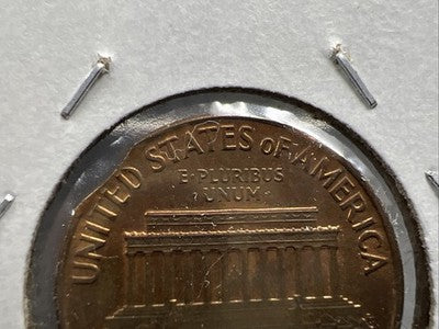 Triple Clipped 1967 P 1c Lincoln Memorial Cent Error Coin UNC RB